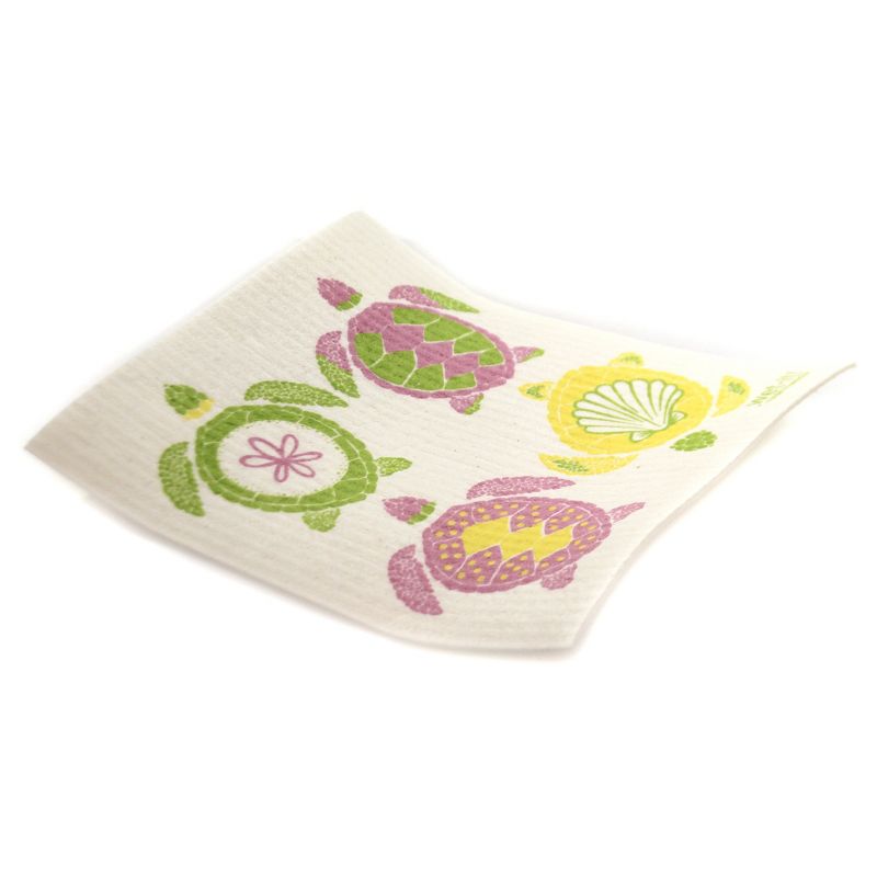 Swedish Dish Cloth 7.75" Sea Turtles Absorbent Cleaning Cloth Ocean  -  Dish Cloth