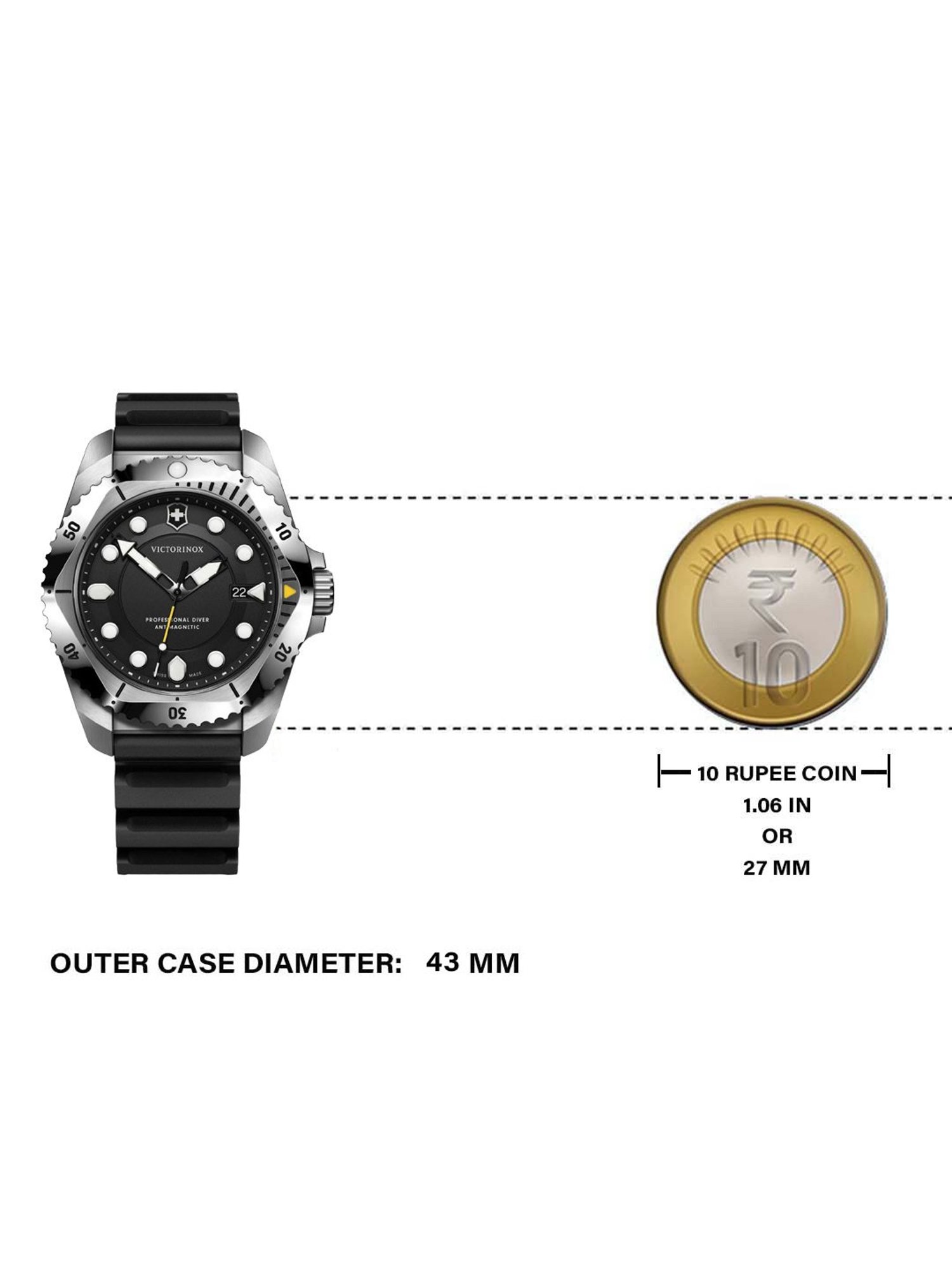 VICTORINOX V241990 Dive Pro Analog Watch for Men