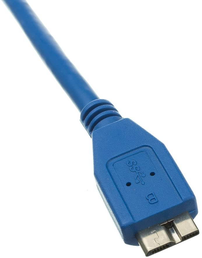 Micro USB 3.0 Cable, Blue, Type A Male/Micro-B Male, A Male to Micro B High Speed USB Cable, 3 ft, Cablewholesale