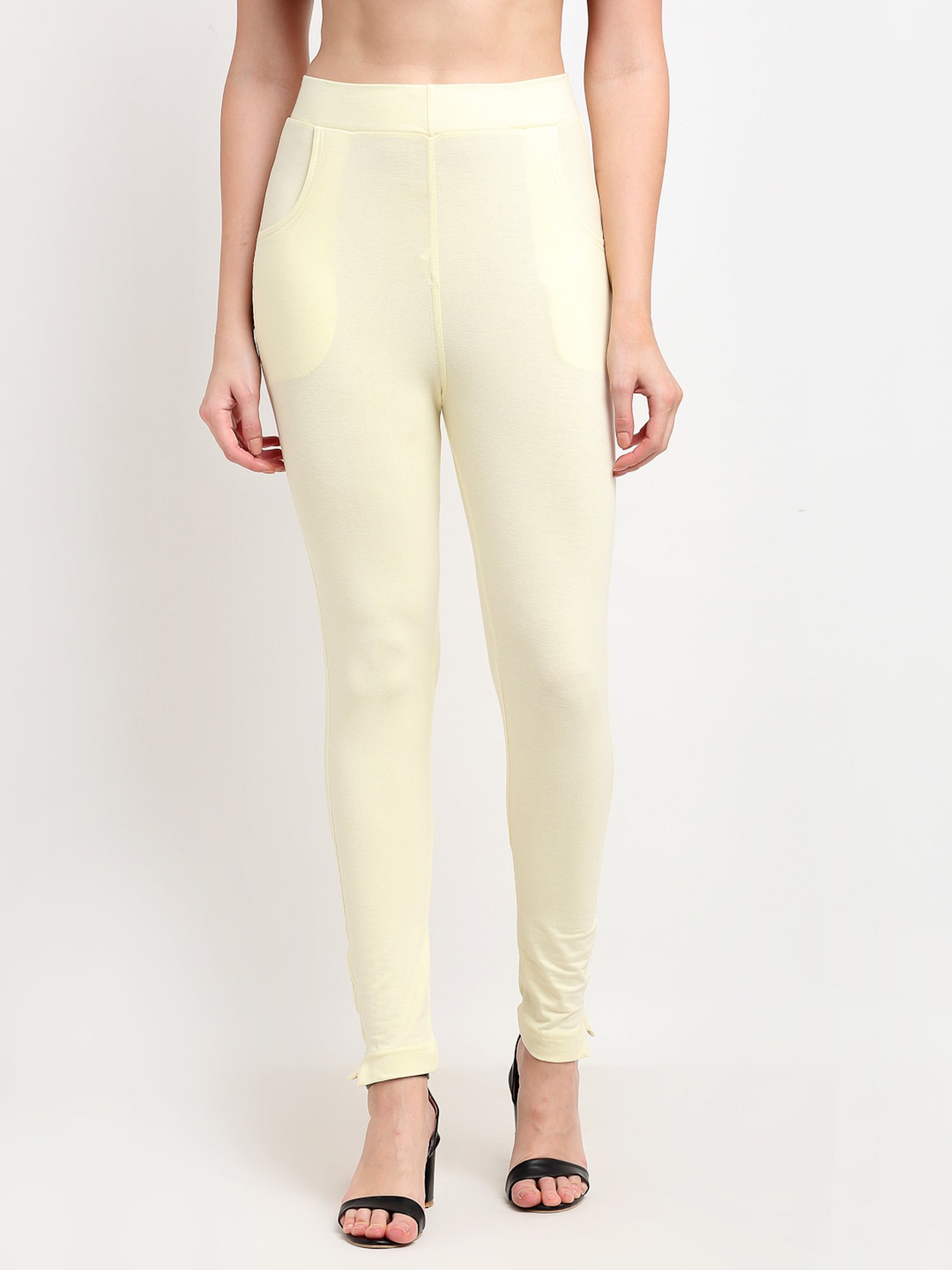 Saffron Threads Black Elasticated Palazzos