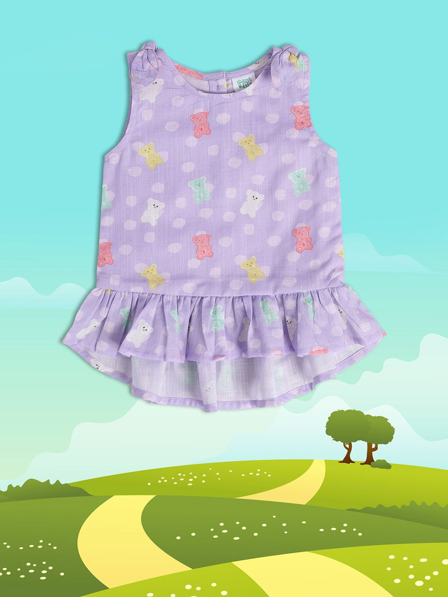 Ed-a-Mamma Baby Blue Printed Top