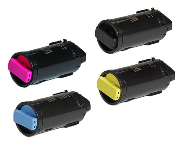 Compatible New York Toner 4 Pack Xerox C600 / 605 Toner Cartridge - Black Cyan Magenta Yellow