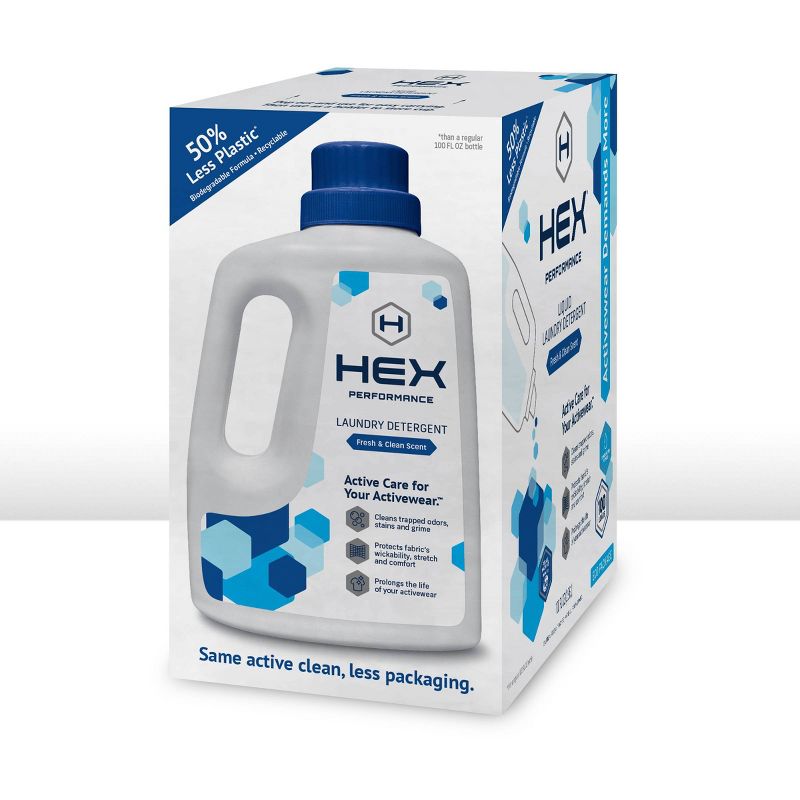 HEX Performance Liquid Laundry Detergent - Fresh & Clean - 100 fl oz