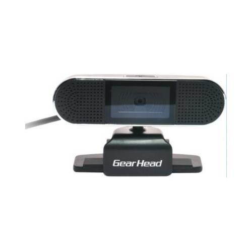Gear Head WC8500HD Webcam - 2 Megapixel - Black, Silver - USB 2.0 - 8 Megapixel Interpolated - 1920 x 1080 Video - Auto-focus - Widescreen - Microphone