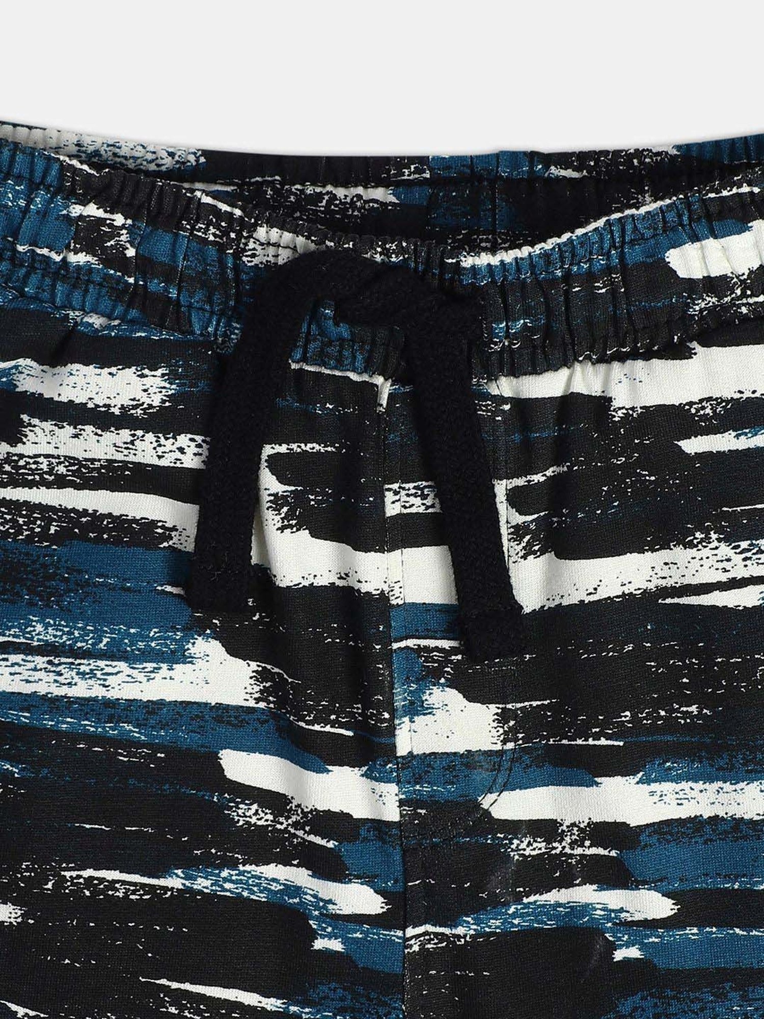 MINIKLUB Boys Blue Printed Full Sleeves Knit Bottom