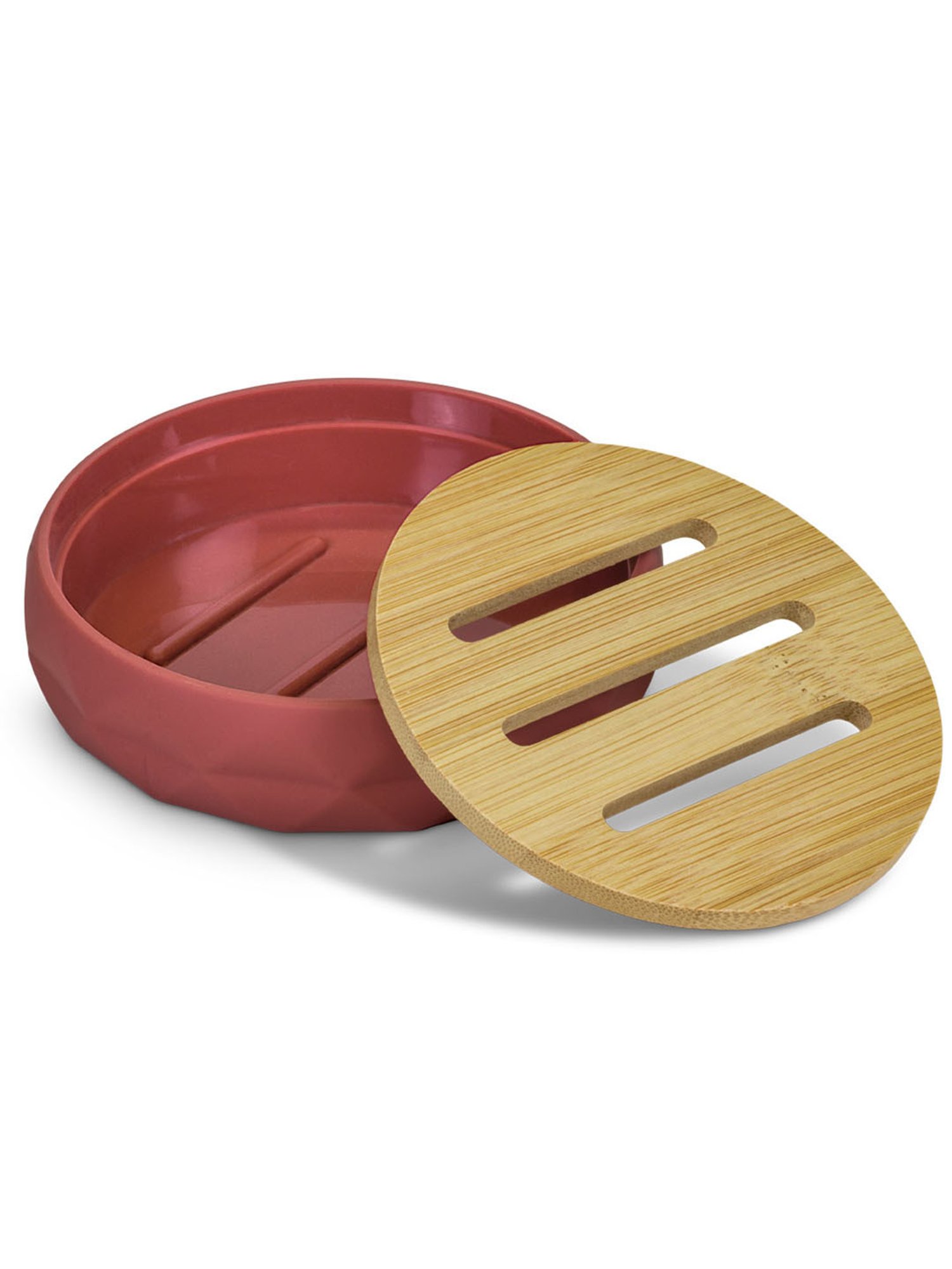 Freelance Red SAN material (Styrene Acrylonitrile) Set of 1 Soap Dishes