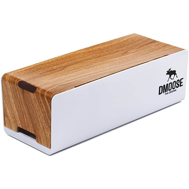 Cable Management Box Cord Organizer Power Strips or Surge Protectors Hide Loose Wires Behind TVs Home Office Computers Office Desks Entertainment Centers