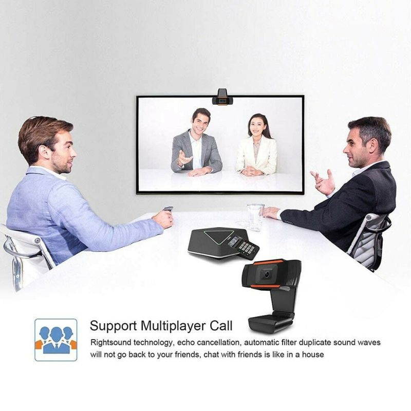 30 Degrees Rotatable 2.0 HD Webcam 1080p USB Camera Rotatable Video Recording Web Camera With Microphone For PC Laptop Desktop Video