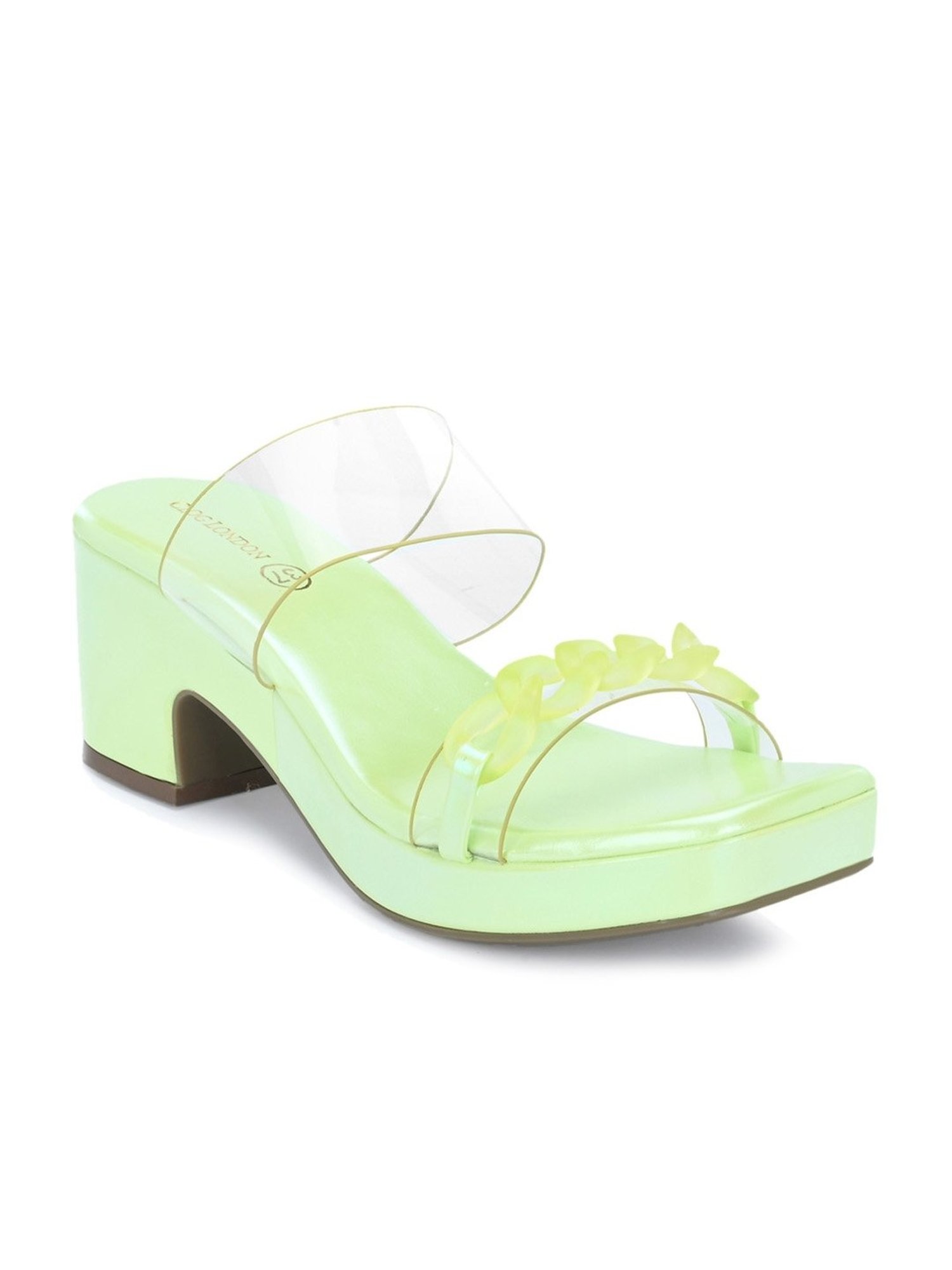Clog London Women's Green Casual Sandals