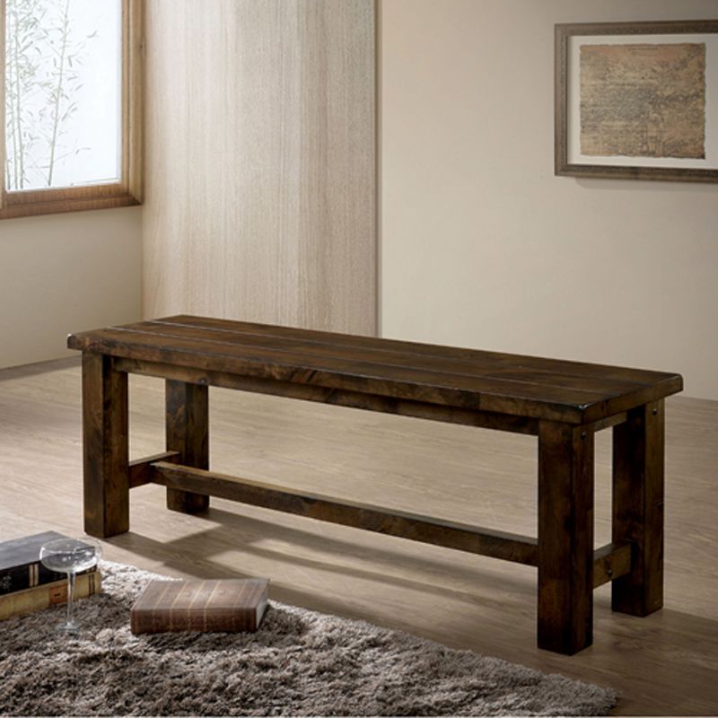 52" Sims Wood Bench Oak - HOMES: Inside + Out