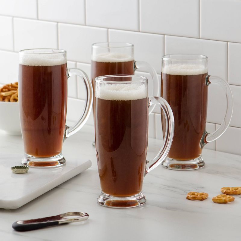 Blue Rose Polish Pottery Green Confetti Water Glass Set