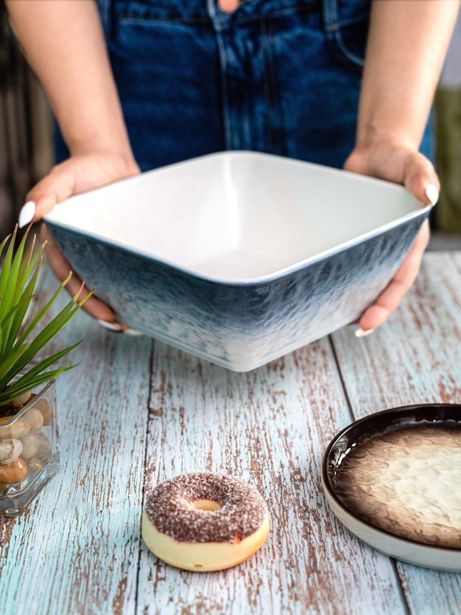 Tabletop 6.5" Bunny Candy Box Spring Flowers Rabbit Cosmos Gifts Corp.  -  Serving Bowls