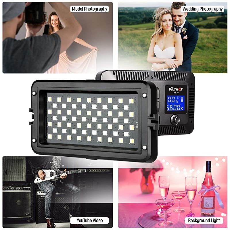 LED Camera Video Light Dimmable 2500K8500K Camcorder LED Light Panel for Digital SLR Cameras with 0299 MutiColor Types White Filter Battery and Charger