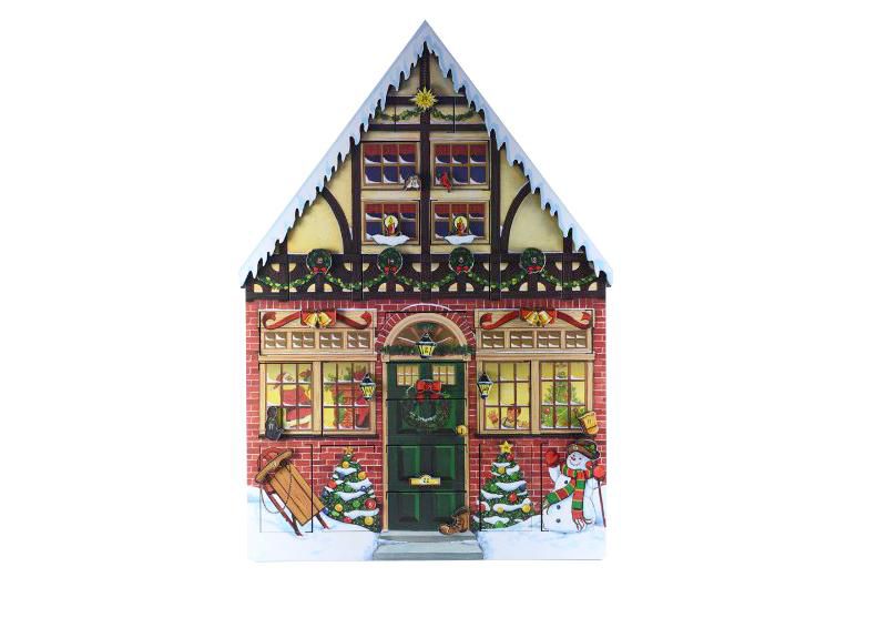 Byers Choice 22" Festive Christmas House Countdown Advent Calendar
