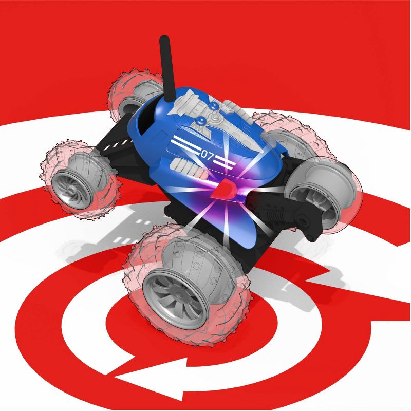 Sharper Image  RC Monster Spinning Car - Blue