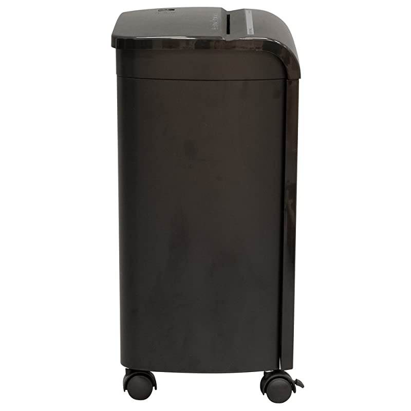 FM101PBLK 10 Sheet High Security MicroCut PaperCredit Card Shredder Black