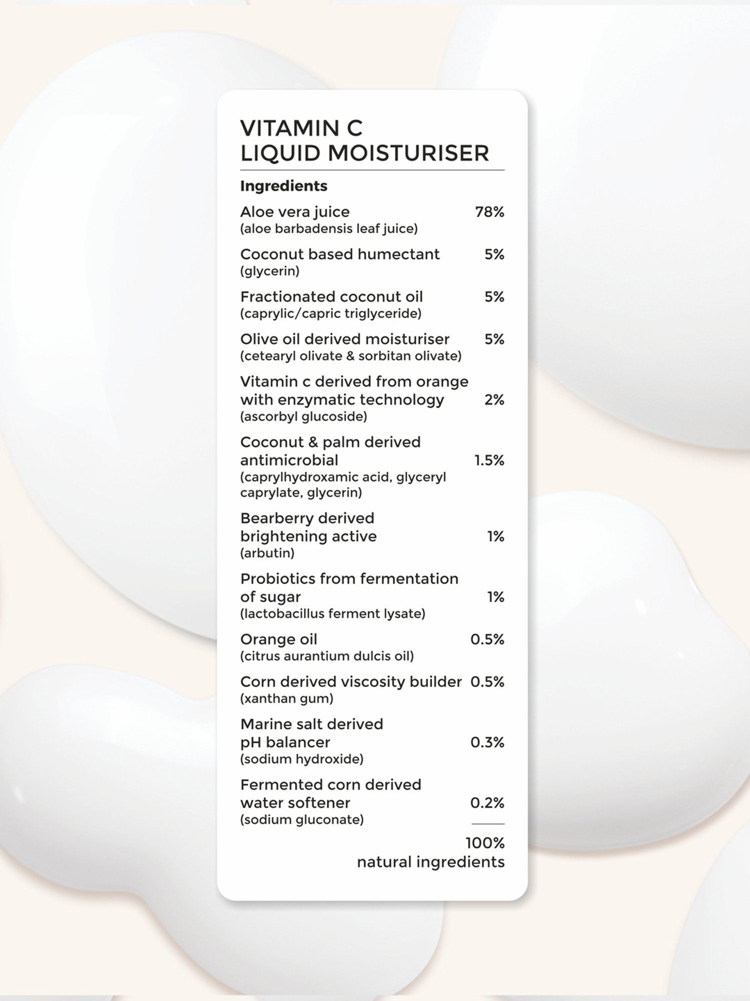 Brillare 100% Natural Vitamin C Liquid Moisturiser - 30 ml
