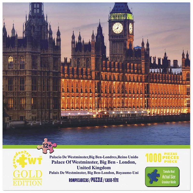 Wuundentoy Gold Edition: Palace of Westminster Big Ben - London United Kingdom Jigsaw Puzzle - 1000pc
