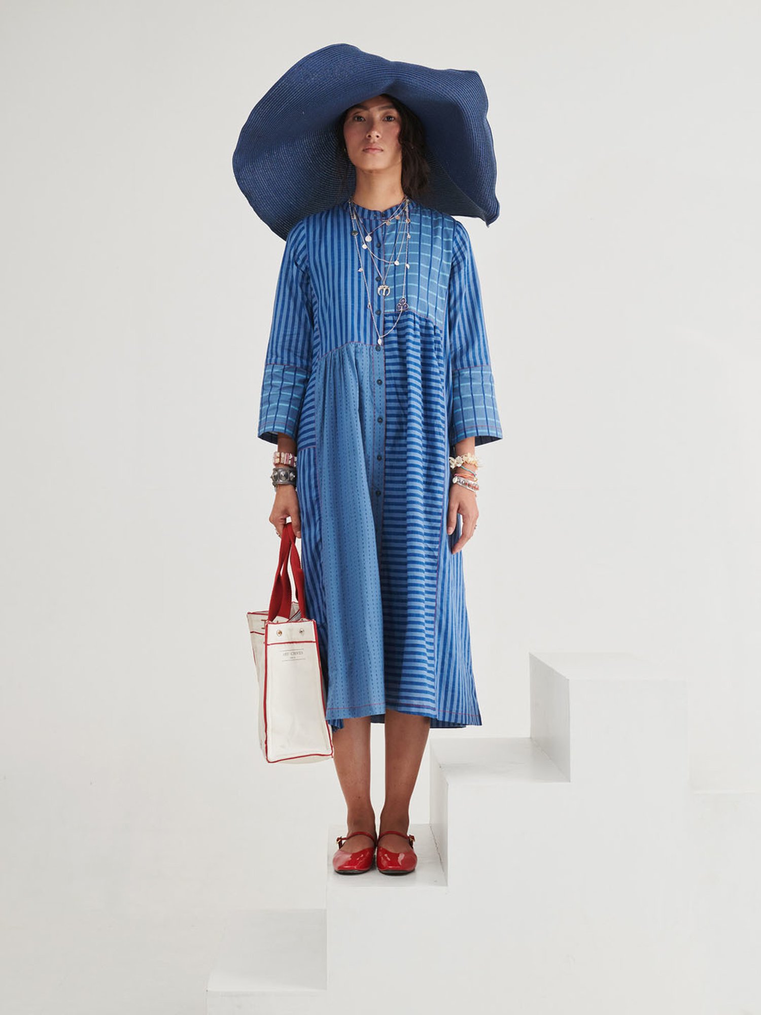 Prakriti Jaipur Indigo Panel Dress