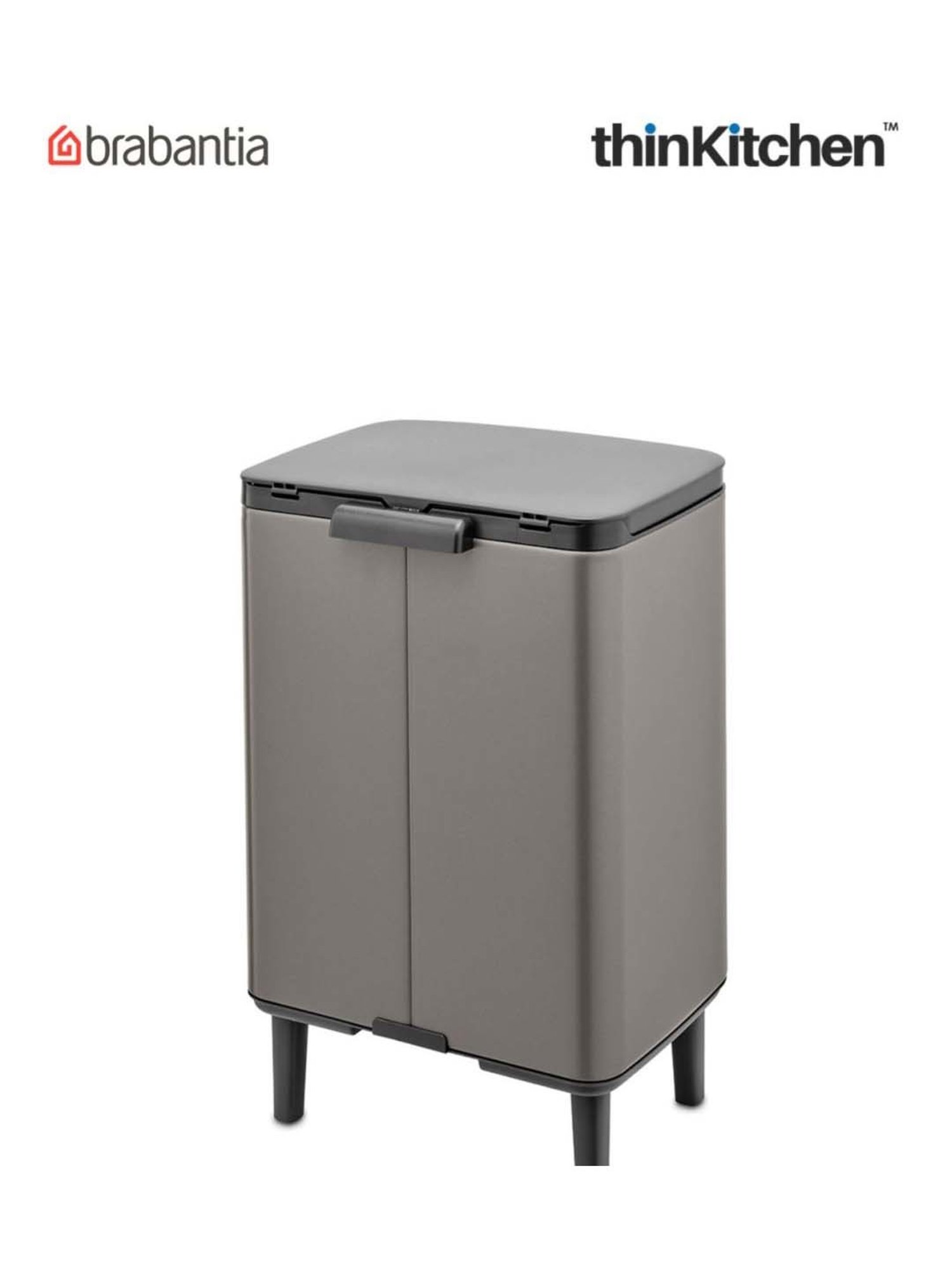Brabantia Green Plastic Sort & Go Waste Bin (3 L)