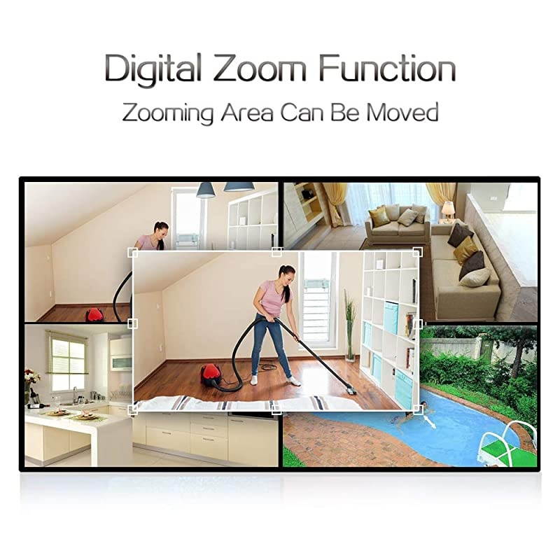 4Ch Realtime Color Video Quad Splitter CCTV Security Mulitplexer Processor OSD Menu with Audio