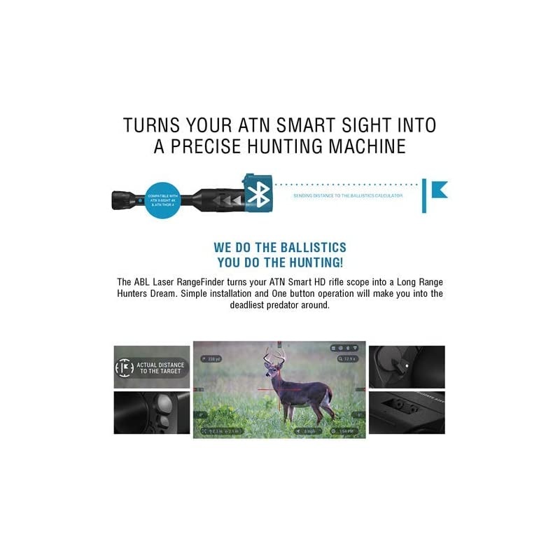 ATN Auxiliary Ballistic Laser (ABL) w/Bluetooth (1500m)