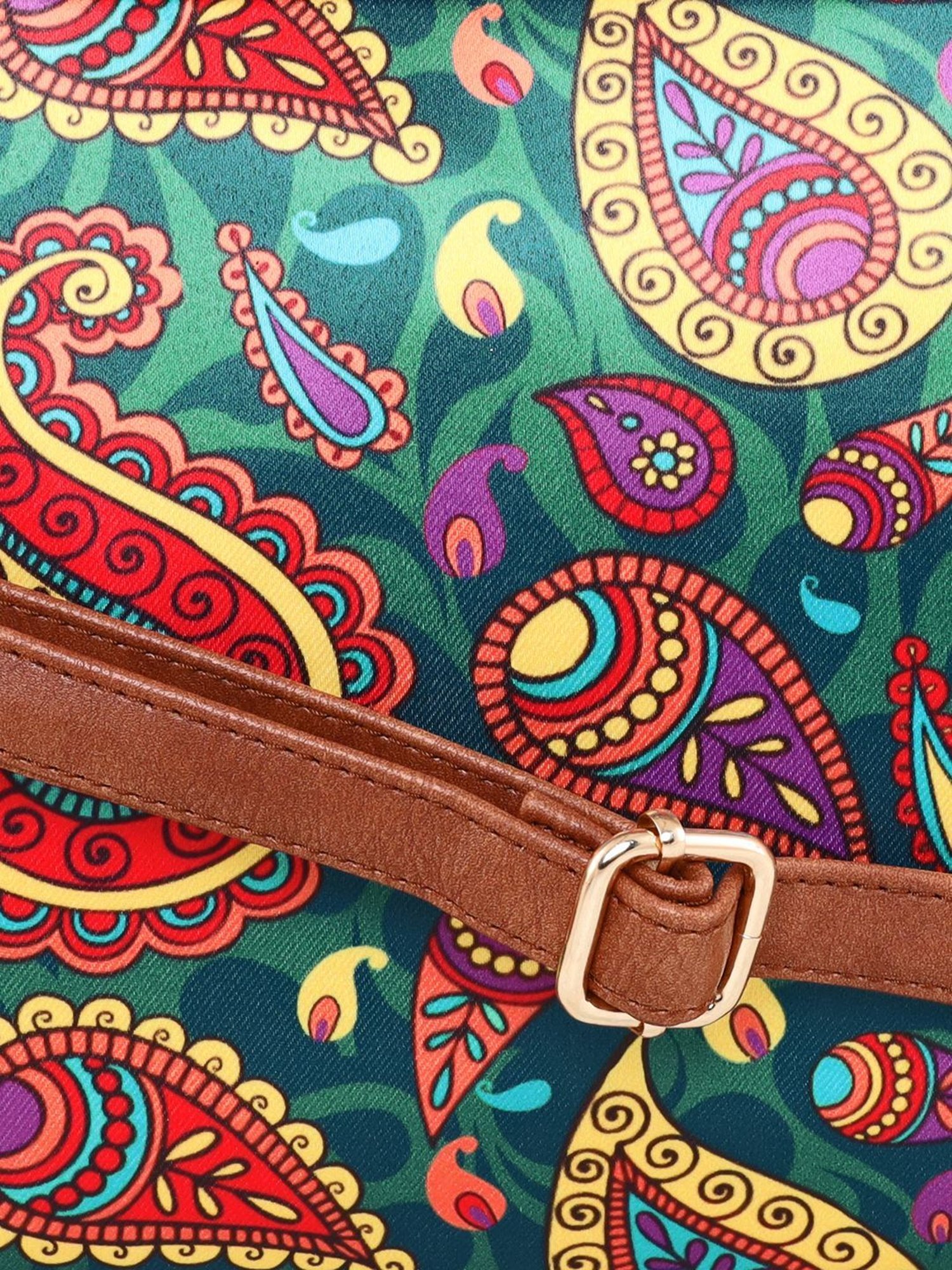 Sabhyata Multicolor Printed Medium Satchel Handbag