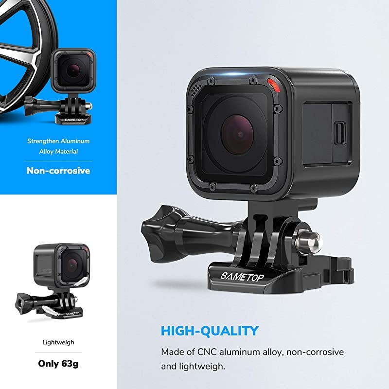 Aluminum Alloy Frame Case Housing Compatible with GoPro Hero 5 Session, Hero 4 Session, Hero Session Cameras