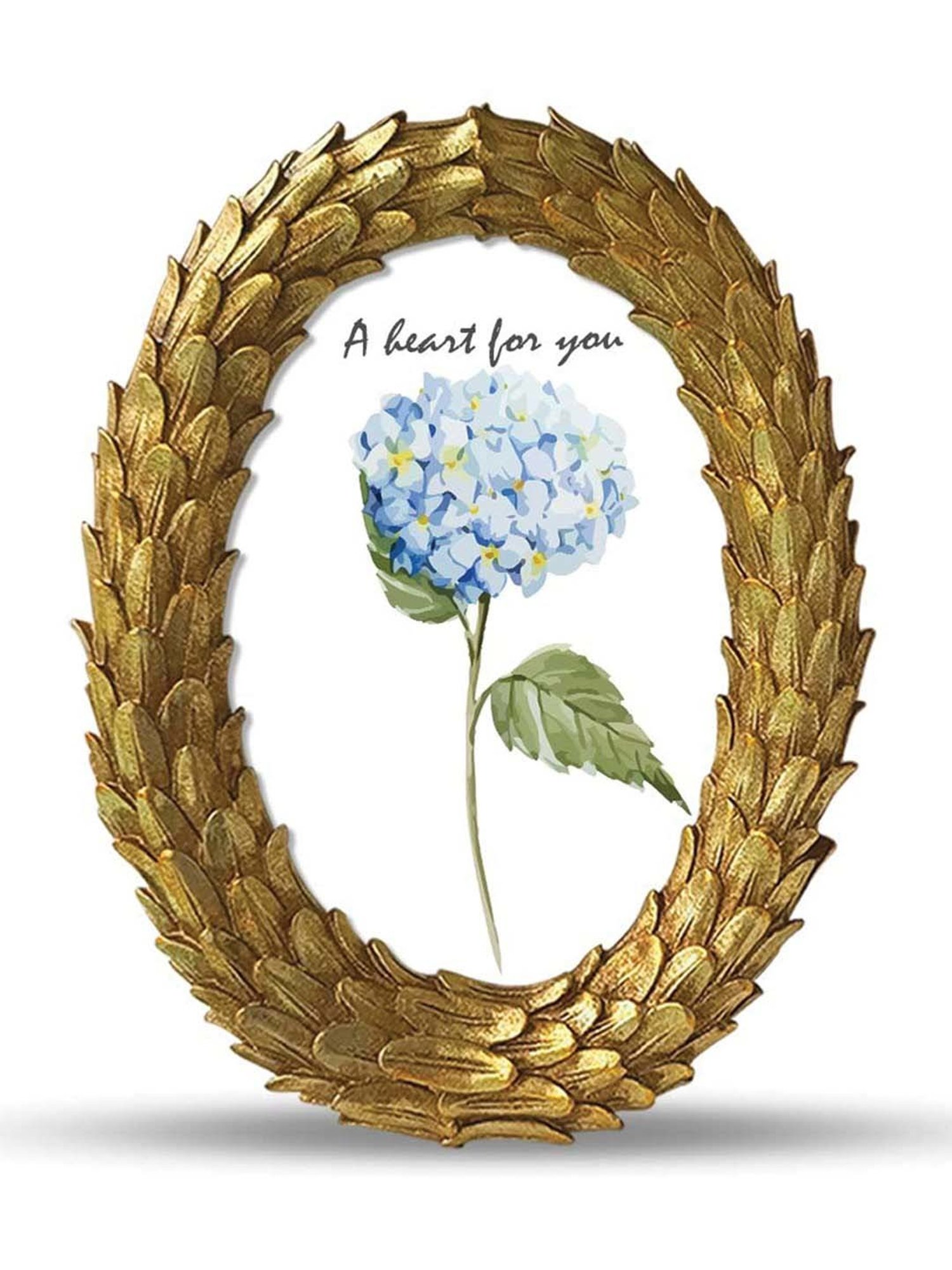 Art Street Gold Mdf Round Shape Table Photoframe