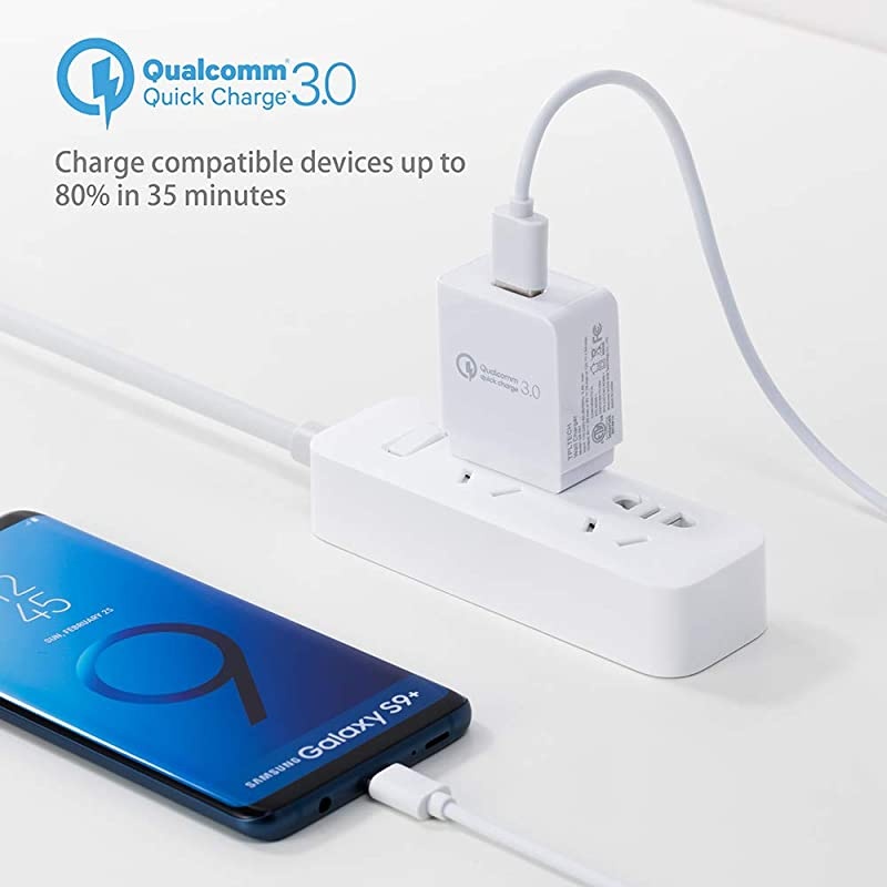 Quick Charge 30 Fast Charger Compatible LG G8 G8X G7 V35 V30S V35 V40 ThinQ PhoneLG Stylo 5 4 Q Stylo 4V50 ThinQV35 ThinQG5 G6 V20 V3018W Travel Rapid Charger with 5Ft USB C Cable