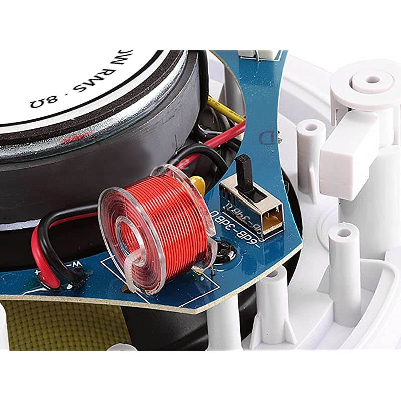 2Way inCeiling Speakers 65 Inch Pair 50W Nominal 100W Max Aramid Fiber Fiber Cone Driver Caliber Series