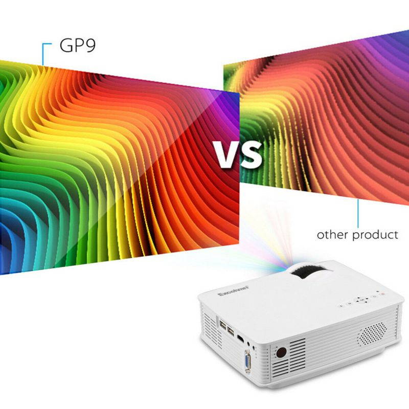 7000 Lumens 1080P FHD LED LCD Home Theater Projector 3D HDMI USB SD AV VGA US