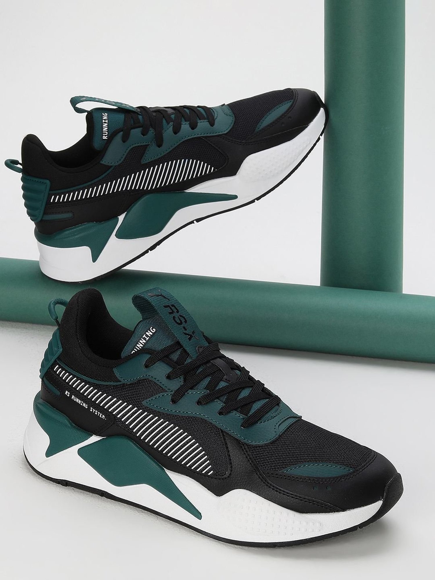 Puma Men's RS-X Geek Black Casual Sneakers