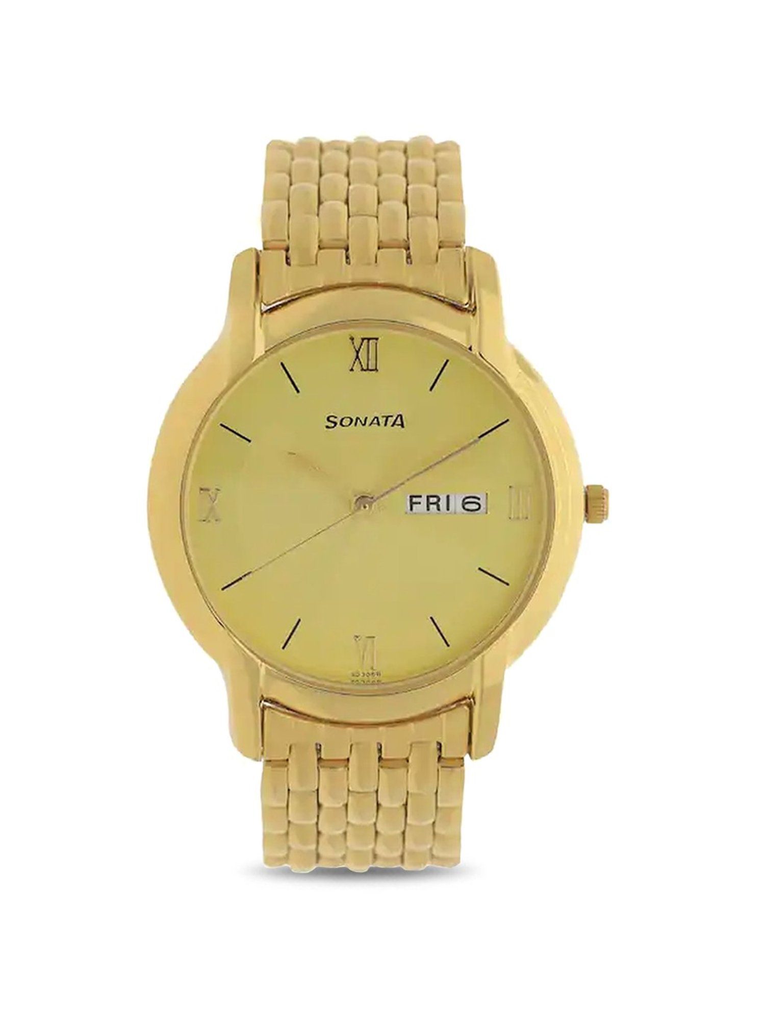 Sonata NP7954YM02W Analog Watch for Men