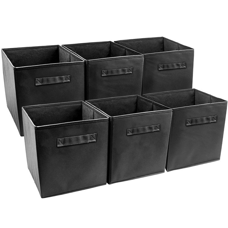 Sorbus Cube Storage Box Black