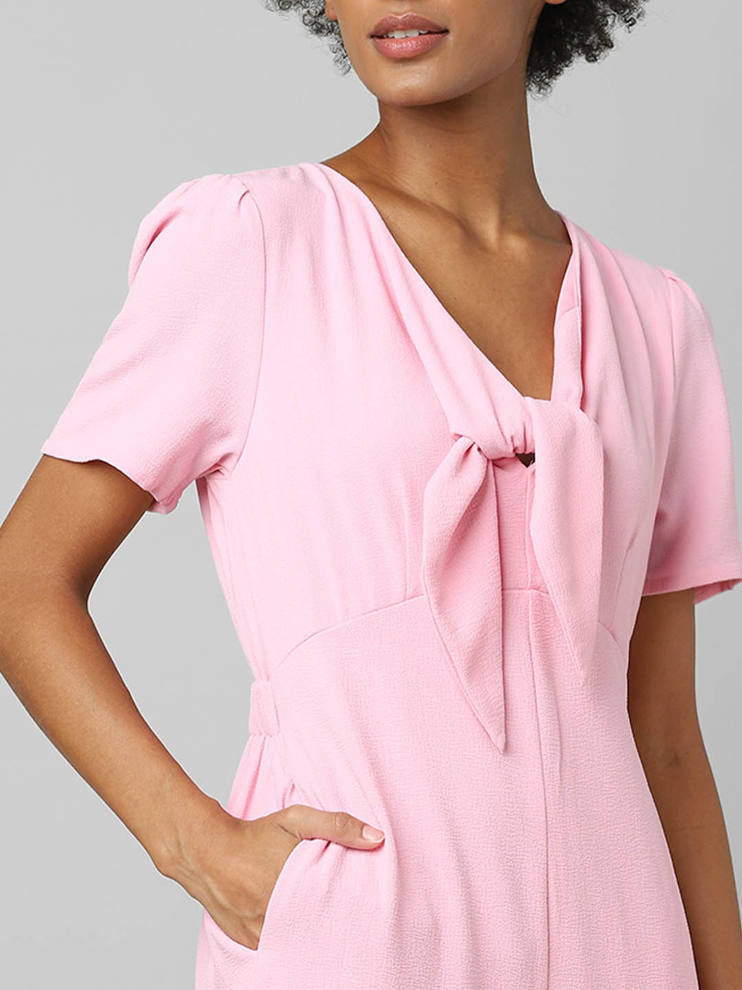 Only Pink Full Length Jumpsuit