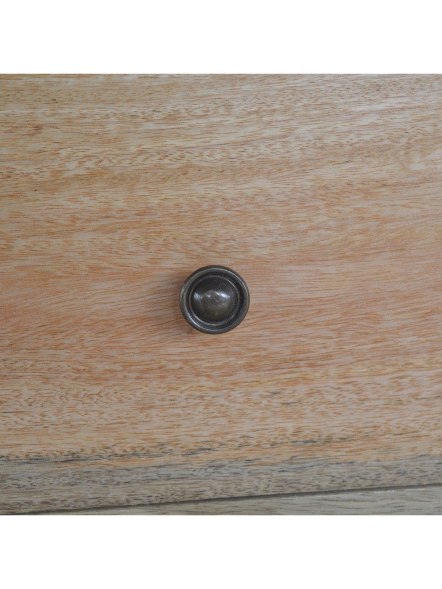 Fabindia Brown Sheesham Wood Textured Cabinet