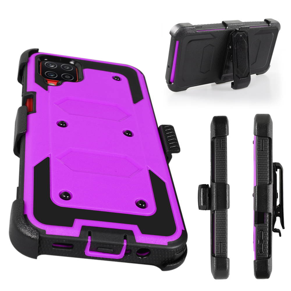 Mignova for Samsung A12 5G Case Full-Body Protective Built-in Screen Protector Kicksand Belt Clip Dustproof Shockproof Anti-Scratch Armor Cover Samsung Galaxy A12 5G 6.5 inch