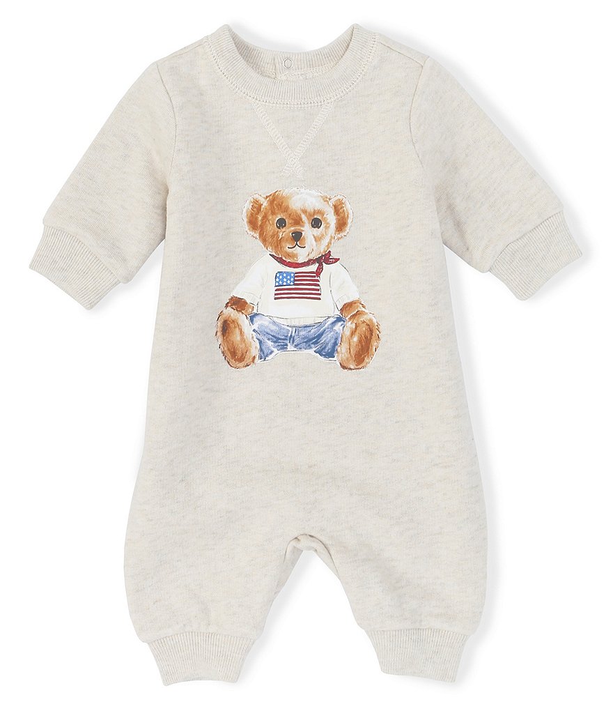 Burt's Bees Baby Newborn-9 Months Long-Sleeve Turkey Trot Footed Coverall