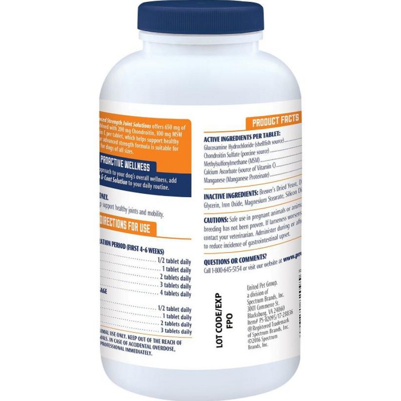 Pro-Sense Joint Solutions 120 Count, For Dogs, Advanced Strength Glucosamine Soft Chews