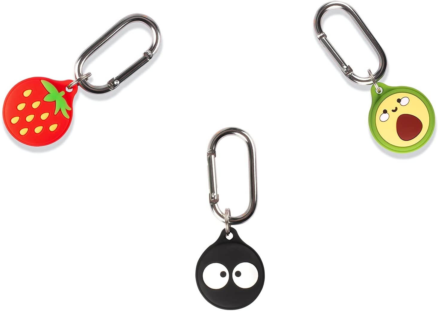 3 Pcs AirTags case,2021wireless GPS Location Tracker Air Tag for case, Silicone Case for AirTag Finder,3D Cartoon Animal Fashion Character Silicone Cartoon