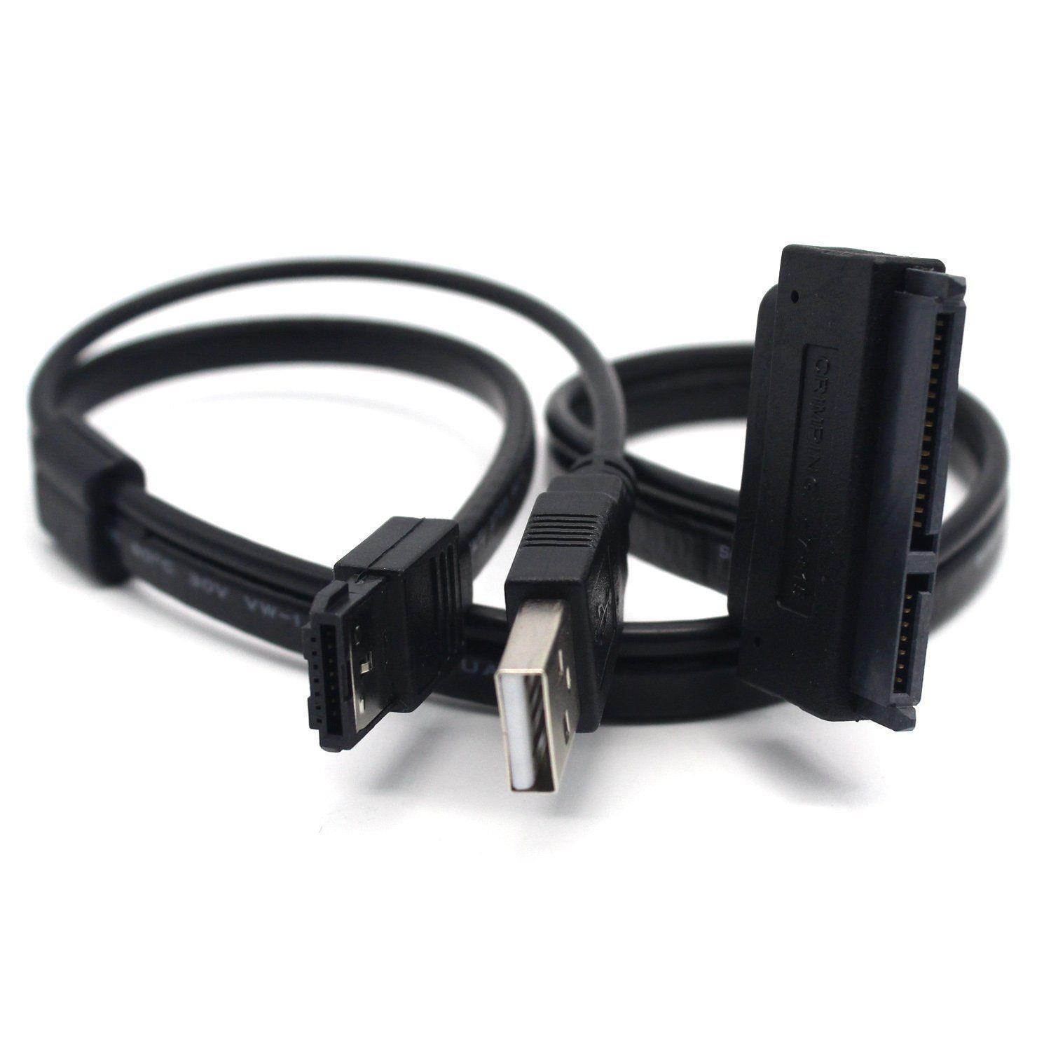 SATA 22-Pin to eSATA Data and USB Powered Converter Adapter for 2.5" HDD/SSD