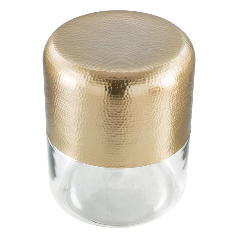 Cameron Side Table Clear/Gold - ZM Home