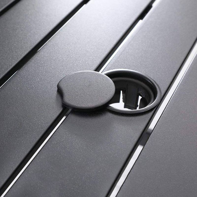 Circi 5pc Outdoor Dining Set - Black and Charcoal - CosmoLiving by Cosmoplitan