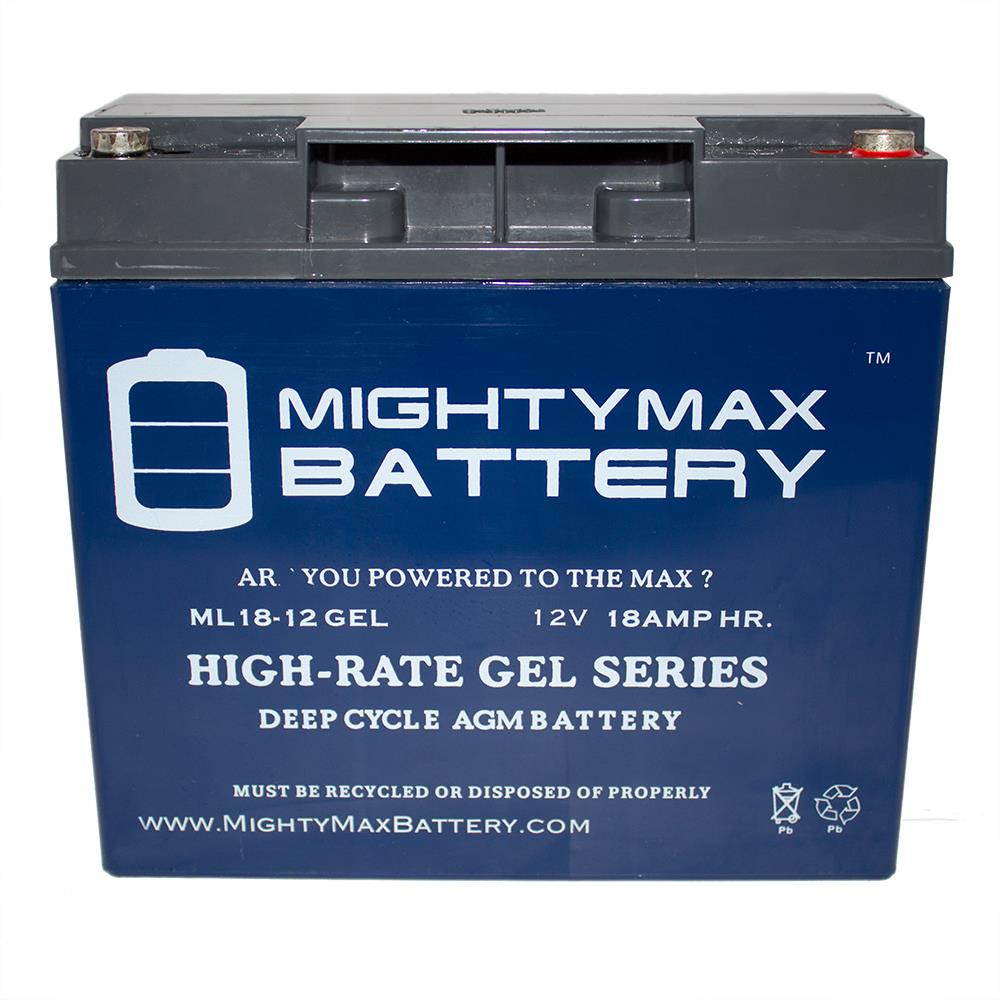 12V 18AH GEL Replacement Battery for ES 2500 Booster ES1217