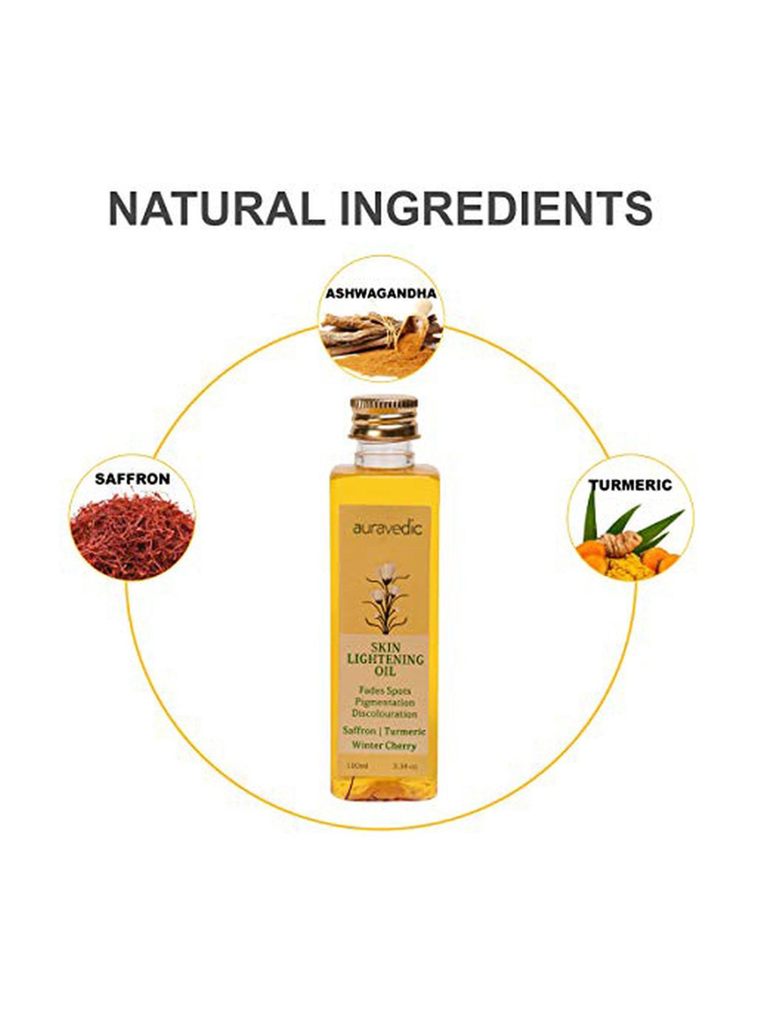 Auravedic Skin Lightening Oil - 100 ml