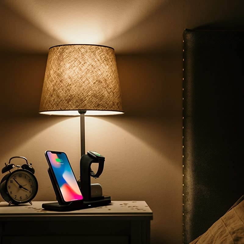 in 1 Wireless Charging Station for Multiple Devices Apple Watch iPhone Airpods Apple Docking Station Detachable Qi Wireless Charger Stand in 1 Compatible with iPhone XR X XS Max 8 Plus
