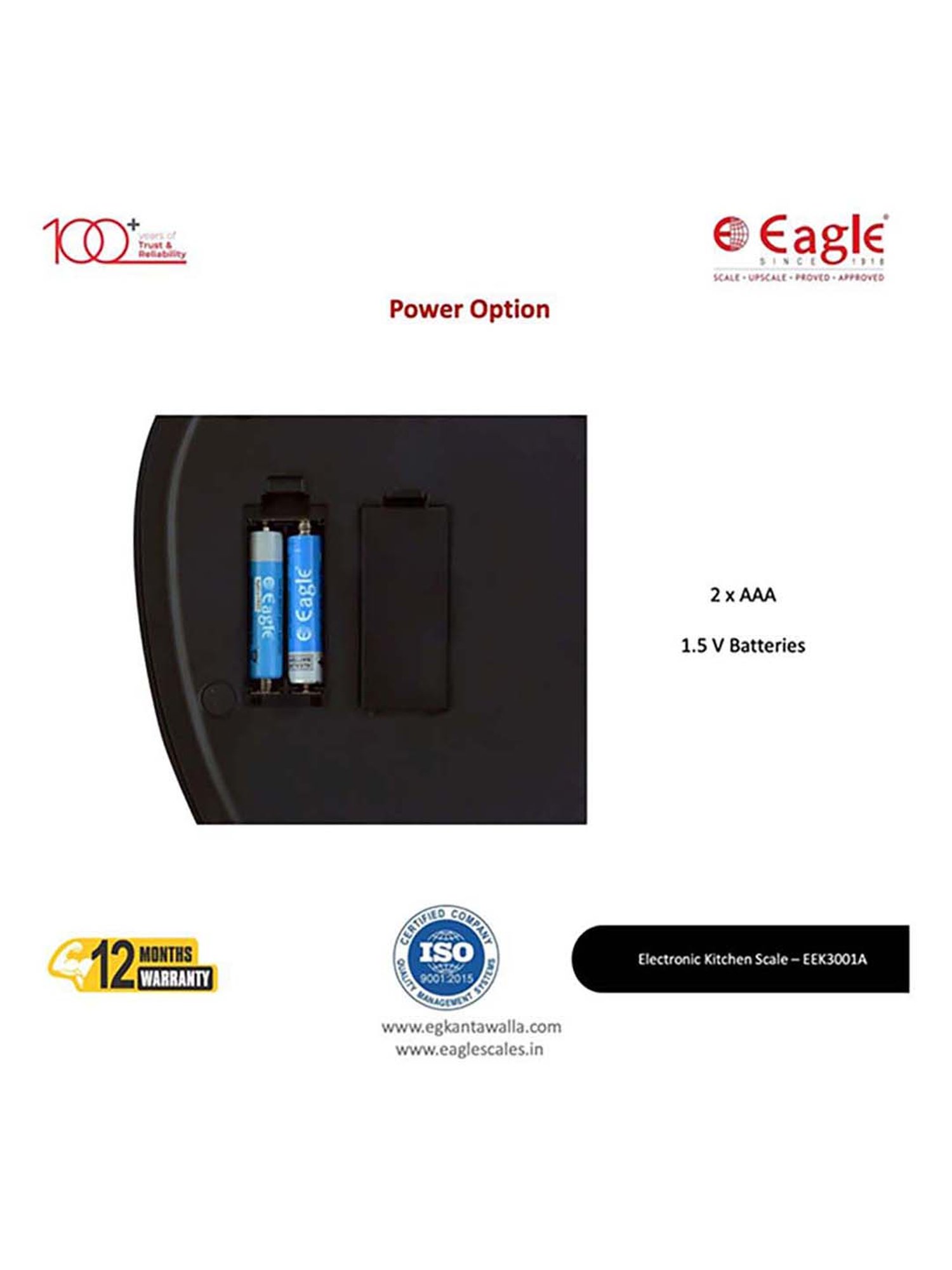 Eagle EEK-3001A Digital Weight Machine for Kitchen 5 kg Capacity,1 g Accuracy,Kitchen Weighing Scale