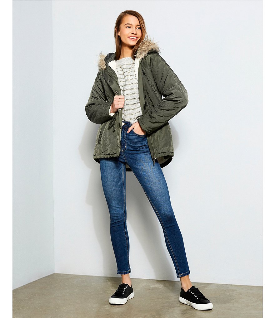 Copper Key Stripe Crew Neck Long SleeveSweater