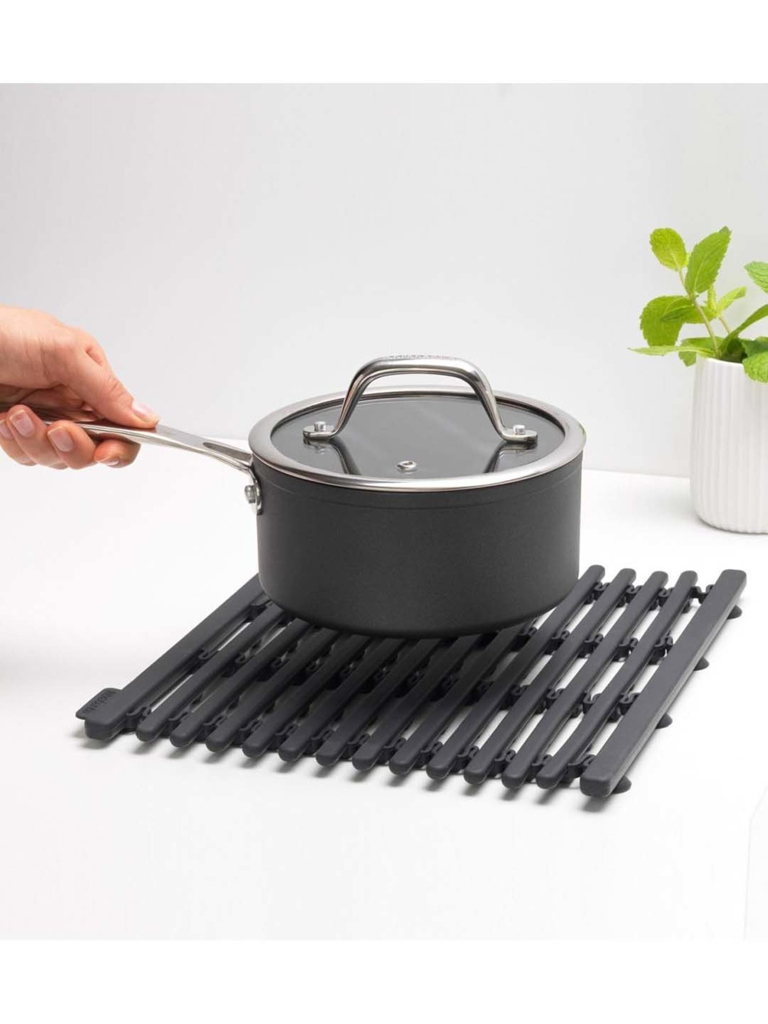 BRABANTIA Grey Silicone Sink Mat